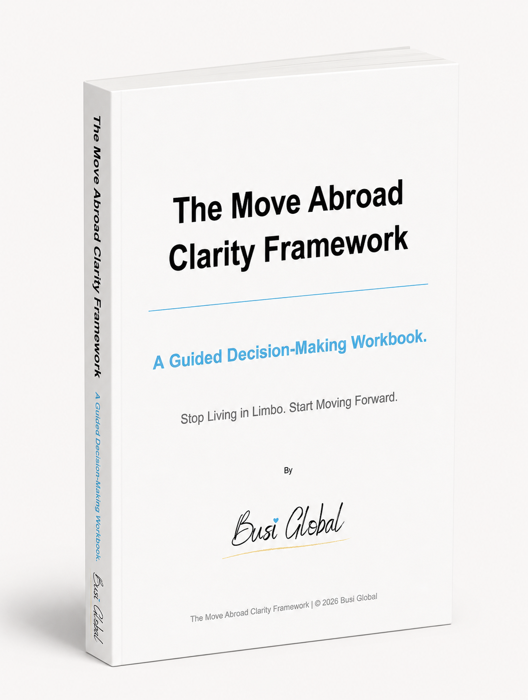 The Move Abroad Clarity Framework digital workbook mockup
